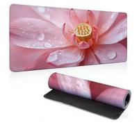 Tapis de Souris XXL - 1000x500x3mm Sous Main Bureau rose lotus 0c0-213