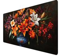 Tapis de Souris XXL 1000x500x3mm Tapis de Souris Noir Mouse Pad Lis Améliore la Précision et la Vitesse, Antidérapant Étanche, Bords Cousus, Accessoires Gaming, PC Bureau, Travail, Ordinateur Y7-418
