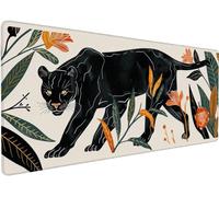 Tapis De Souris XXL 1000x500x3mm Tapis Souris LéOpard Q-KO563 | Etendu Mouse Pad Avec Base Antidérapante, Coutures Sur Les Bords, Imperméable et Durable Mousepad pour Accessoires Bureau