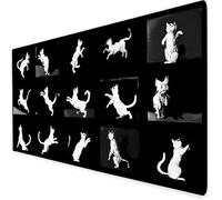 Tapis De Souris XXL 1200x600x3mm, Blanc Grand Tapis De Souris Gamer, Tapis Souris Animal avec éTanche Base en Caoutchouc AntidéRapante,Tapis De Bureau pour éTudes, Gaming.IdéAl Cadeau Homme A09