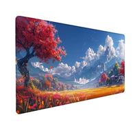 Tapis de Souris XXL 1200x600x3mm, Bleu Tapis de Souris Gaming avec Surface en Caoutchouc Antidérapant, Améliore la Précision et la Vitesse, PC Gamer et Accessoire Bureau, Cadeau Homme, Paysage 2-5670