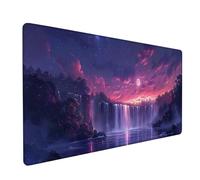 Tapis de Souris XXL 1200x600x3mm, Rose Tapis de Souris Gaming avec Surface en Caoutchouc Antidérapant, Améliore la Précision et la Vitesse, PC Gamer et Accessoire Bureau, Cadeau Homme, Paysage F-8164