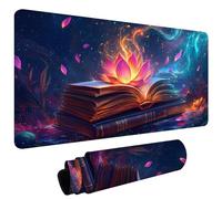 Tapis de Souris XXL 1200x600x3mm Tapis de Souris Gaming avec Base AntidéRapante ImperméAble à l'eau, Gamer Mouse Pad, Accessoire Bureau, Précision-Vitesse-Confort pour Tous Types Lotus De Rêve L#L1787