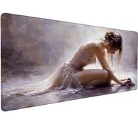 Tapis De Souris XXL 1200x600x3mm Tapis Souris Paris 6-1CS05 | Etendu Mouse Pad Avec Base Antidérapante, Coutures Sur Les Bords, Imperméable et Durable Mousepad pour Accessoires Bureau