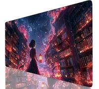 Tapis de Souris XXL 150x80cm Mystère Tapis de Souris Gaming, Sous Main Bureau Gaming Ciel Étoilé Base en Caoutchouc Antidérapant Surface Confort, Mouse Pad pour Maison, Ordinateur, Cadeau Femme W6-485