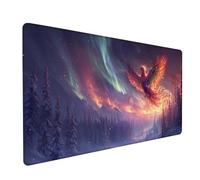 Tapis de Souris XXL 1600x800x3mm, Couleur Tapis de Souris Gaming avec Surface en Caoutchouc Antidérapant, Améliore la Précision et la Vitesse, Accessoire Bureau, Cadeau Homme, PhéNix 7-7204