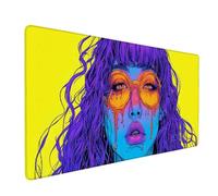 Tapis de Souris XXL 600 x 300mm Abstrait Tapis de Souris Dessin animé Mouse Pad Gaming en Caoutchouc Antidérapant, Accessoires Bureau, Mouse Pad Haute Précision et Vitesse pour PC/Gamer/Bureau 688i