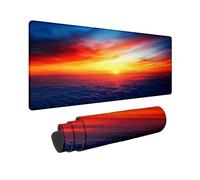 Tapis de Souris XXL 600x300 mm Paysage Tapis Souris Gamer Crépuscule Imperméable Mouse Pad avec Base en Caoutchouc Antidérapant Gaming Accessoires Bureau Mouse Pad à Bords Cousus Cadeau Homme M-41