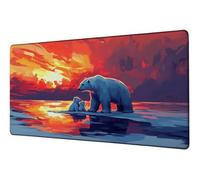 Tapis de Souris XXL 600x300 mm Tapis Souris Gamer Animal Grand sous Main Bureau Accessoire Lac Mouse Pad avec Base Anti-Dérapage sous Main Imperméable Mouse Pad, pour Ordinateur Gaming Bureau D-23