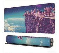 Tapis de Souris XXL 600x300 Trop Vite Tapis de Souris Lune Mousepad, Japonais Mouse Pad sous-Main Bureau Précision et Vitesse Améliorées Base Antidérapante Caoutchouc pour Gamer et Bureau, Model552