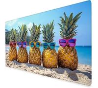 Tapis De Souris XXL 600x300x3mm, Ananas Grand Tapis De Souris Gamer, Tapis Souris Fruits avec éTanche Base en Caoutchouc AntidéRapante,Tapis De Bureau pour éTudes, Gaming.IdéAl Cadeau Homme A48
