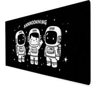 Tapis De Souris XXL 600x300x3mm, Blanc Grand Tapis De Souris Gamer, Tapis Souris Astronaute avec éTanche Base en Caoutchouc AntidéRapante,Tapis De Bureau pour éTudes, Gaming.IdéAl Cadeau Homme A33