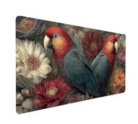 Tapis de Souris XXL 600x300x3MM Imperméable Tigre de l'ombre Tapis de Bureau Gaming pour Clavier Souris sans Fil Ordinateur Portable, Mouse Pad Animal Bords Surpiqués Base Antidérapante model-5002