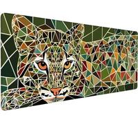 Tapis De Souris XXL 600x300x3mm Tapis Souris LéOpard 6-7BP6Q | Etendu Mouse Pad Avec Base Antidérapante, Coutures Sur Les Bords, Imperméable et Durable Mousepad pour Accessoires Bureau