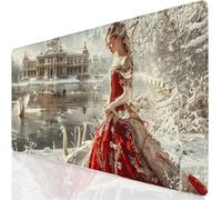 Tapis de Souris XXL 60x30cm Grand Tapis de Souris Gris Mouse Pad Reine Sous Main Bureau, Base en Caoutchouc Antidérapante, Haute Précision et Rapidité Accessoire Bureau pour Gamer, Maison Cadeau YG-51