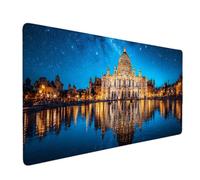 Tapis de Souris XXL 700 x 300mm Bleu Tapis de Souris Basilique Saint-Pierre Mouse pad Gaming en Caoutchouc Antidérapant, Accessoires Bureau, Mouse Pad Haute Précision et Vitesse pour Gamer/Bureau 753p