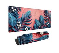 Tapis de Souris XXL 700x300 mm Rose Tapis Souris Gamer Rétro Imperméable Mouse Pad avec Base en Caoutchouc Antidérapant Gaming Accessoires Bureau Mouse Pad à Bords Cousus pour Gamer Cadeau Homme K-73