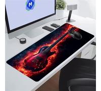 Tapis de Souris XXL 700x300x3 mm, Mouse Pad Gaming Guitare, sous-Main Bureau Gamer Extra Large avec Base Antidérapante Améliorer précision et Vitesse, pour Gamer, Ordinateur, PC