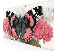 Tapis de Souris XXL 700x300x3MM Tapis de Souris Gamer Couleur Papillon, Accessoires Bureau avec Base Antidérapante et Bords Cousus, Deco Bureau, Cadeau Homme, Mousepad pour MacBook Jeux -z1c09147