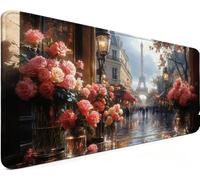 Tapis de Souris XXL 700x300x3mm Tapis Souris Paris B-R4M5O | Mouse Pad Avec Base Antidérapante, Imperméable et Durable Grand Tapis De Souris Gaming pour Bureau et Gamer
