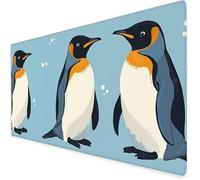 Tapis De Souris XXL 700x400x3mm, Le Pingouin Grand Tapis De Souris Gamer, Tapis Souris Animal avec éTanche Base en Caoutchouc AntidéRapante,Tapis De Bureau pour éTudes, Gaming.IdéAl Cadeau Homme A682