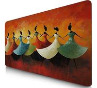 Tapis de Souris XXL 70x30cm Orange Brûlé Tapis de Souris Gaming, sous Main Bureau Gaming Danseurs Accessoire Bureau Base en Caoutchouc Antidérapant Surface Confort, Mouse Pad pour Ordinateur F0-376