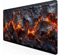Tapis de Souris XXL 800 x 300 x 3MM Tapis de Souris Gamer Noir Abstrait, Accessoires Bureau avec Base Antidérapante et Bords Cousus, Deco Bureau, Cadeau Homme, Mousepad pour MacBook Jeux -z1c09F17