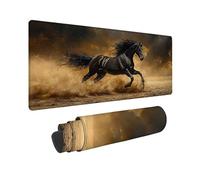 Tapis de Souris xxl 800 x 300 x 3MM Tapis de Souris Noir Accessoire Bureau Travail Animal, Résistant à Usure Lavable, Gaming Accessoire avec Base en Caoutchouc Antidérapante Pour Maison Bureau -TL5379