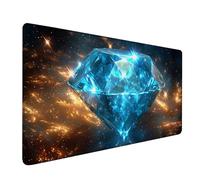 Tapis de Souris XXL 800x300x3mm, Bleu Tapis de Souris Gamer, RêVe Gaming Mouse Pad avec Bords Cousus et Base Antidérapante en Caoutchouc, Améliore La Précision Et La Vitesse, Accessoire Bureau 2-8208