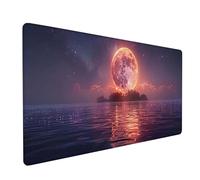 Tapis de Souris XXL 800x300x3mm, Rose Tapis de Souris Gaming avec Surface en Caoutchouc Antidérapant, Améliore la Précision et la Vitesse, Accessoire Bureau, Cadeau Homme, Ciel éToilé M-6051