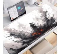 Tapis De Souris XXL 800x400mm, Motif Chevalier Errant, Tapis de Souris Gamer avec Bords Cousus, Durable Base en Caoutchouc Antidérapante pour Clavier, Bureau à Domicile, Études, Gaming