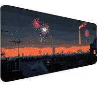 Tapis de Souris XXL 800x400x3mm Tapis Souris Paris H-86U1S | Mouse Pad Avec Base Antidérapante, Imperméable et Durable Grand Tapis De Souris Gaming pour Bureau et Gamer