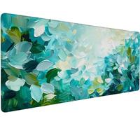 Tapis De Souris XXL 800x400x3mm Tapis Souris Vert Sauge 9-LP8Q6 | Etendu Mouse Pad Avec Base Antidérapante, Coutures Sur Les Bords, Imperméable et Durable Mousepad pour Accessoires Bureau