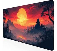 Tapis de Souris XXL 900 x 400 mm Tapis de Souris Gamer Couleur Paysage, Accessoires Bureau avec Base Antidérapante et Bords Cousus, Deco, Cadeau Homme, Mousepad pour Computer Jeux -z1c09M10