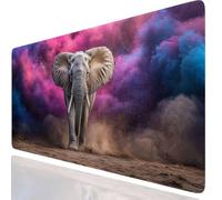 Tapis de Souris XXL 900x300x3mm Éléphant Tapis de Bureau Multifonctionnel et Etendu, Animal Mouse Pad Lmperméable et Antidérapant, Migliora Precisione Velocità, Convient pour Deco Bureau GKfr-1064
