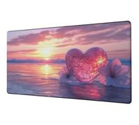 Tapis de Souris XXL 900x400 mm Tapis Souris Gamer Paysage Grand sous Main Bureau Accessoire Amour Mouse Pad avec Base Anti-Dérapage sous Main Imperméable Mouse Pad, pour Études Gaming Bureau D-485