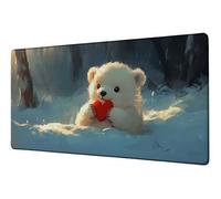 Tapis de Souris XXL 900x500 mm Tapis Souris Gamer Animal Grand sous Main Bureau Accessoire Amour Mouse Pad avec Base Anti-Dérapage sous Main Imperméable Mouse Pad, pour Études Gaming Bureau D-25