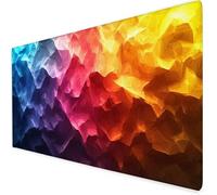 Tapis De Souris XXL 900x500x3mm, coloré Grand Tapis De Souris Gamer, Tapis Souris Abstrait avec éTanche Base en Caoutchouc AntidéRapante,Tapis De Bureau pour éTudes, Gaming.IdéAl Cadeau Homme A53