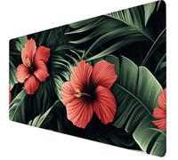 Tapis de Souris XXL 900x500x3mm Tapis de Souris Vert Mouse Pad Rouge Améliore la Précision et la Vitesse, Antidérapant Étanche, Bords Cousus, Accessoires Gaming, Ordinateur, Cadeau Homme Y7-868
