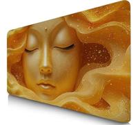 Tapis de Souris XXL 90x40cm Croyance Tapis de Souris Gaming, sous Main Bureau Gaming Abstrait Accessoire Bureau Base en Caoutchouc Antidérapant Surface Confort, Mouse Pad pour PC, Cadeau Femme F0-476