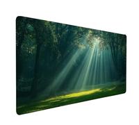 Tapis de Souris xxl 90x40x0.3cm Imperméable Arbre Tapis de Bureau Gaming pour Clavier Souris Sans fil Ordinateur Portable, Mouse Pad Paysage Bords Surpiqués Base Antidérapante, Cadeau Homme model-4566
