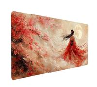 Tapis de Souris XXL 90x50x0.3CM Imperméable Éléphant Tapis de Bureau Gaming pour Clavier Souris sans Fil Ordinateur Portable, Mouse Pad Animal Bords Surpiqués Base Antidérapante, Cadeau model-1087