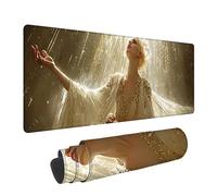 Tapis de Souris XXL Ange - 800x400x3mm - Religion Grand Tapis de Bureau avec Bords Surpiqués et Antidérapant Résistant à l'eau pour PC, Ordinateur Portable Améliore la précision et la Vitesse. LJ-2010