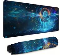 Tapis de Souris XXL Attrape-rêves 600x300x3mm Antidérapant Rubber Base Tapis de Souris Gamer Plume Précision Compatible Toutes Mouse, Revêtement Doux Imperméable protege Bureau pour Home Bureau xg-518