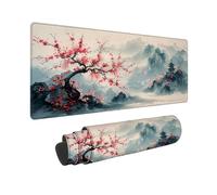 Tapis de Souris XXL Beige 600x300x8MM Tapis de Souris Gamer Arts Martiaux, Gaming Accessoire avec Imperméable Résistant Base Antidérapante, Deco Bureau avec Bords Cousus pour Ordinateur -2510G78