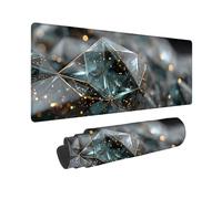 Tapis de Souris XXL Bleu 600x300x5MM Tapis de Souris Gamer Or, Gaming Accessoire avec Imperméable Résistant Base Antidérapante, Deco Bureau avec Bords Cousus pour Ordinateur, Gaming, Cadeau -2510G90