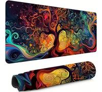 Tapis de Souris XXL Couleur 1200x600x3mm Antidérapant Rubber Base Tapis de Souris Gamer Arbre Précision Compatible Toutes Mouse, Revêtement Doux Imperméable Protege Bureau pour Home Bureau xg-656