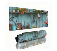 Tapis de Souris XXL Fleur Tapis de Souris Seau 800x400x3mm, Mousepad avec Coutures sur Les Bords, Résistant aux Eclaboussures, Durable, Portable, Moderne Accessoire Bureau pour Ordinateur, PC 0B-788