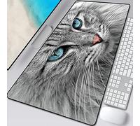 Tapis de Souris XXL Gamer 700x300x3mm Grand Tapis de Souris XXL,Clavierd'ordinateur Tapis de Souris,Tapis de Souris antidérapant Base en Mignon Dessin animé Chat Animal