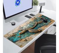 Tapis de Souris XXL Gaming 1000x500x2 mm Tortue Animale Grand Tapis de Souris Gamer avec Base antidérapante Grand Tapis de Bureau Haute précision et Vitesse pour Jeux/Bureau/Maison